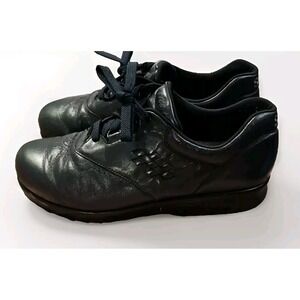 SAS‎ Black Leather NO SLIP Work Shoes Server Waiter Restaurant Women Sz 9.5 L06